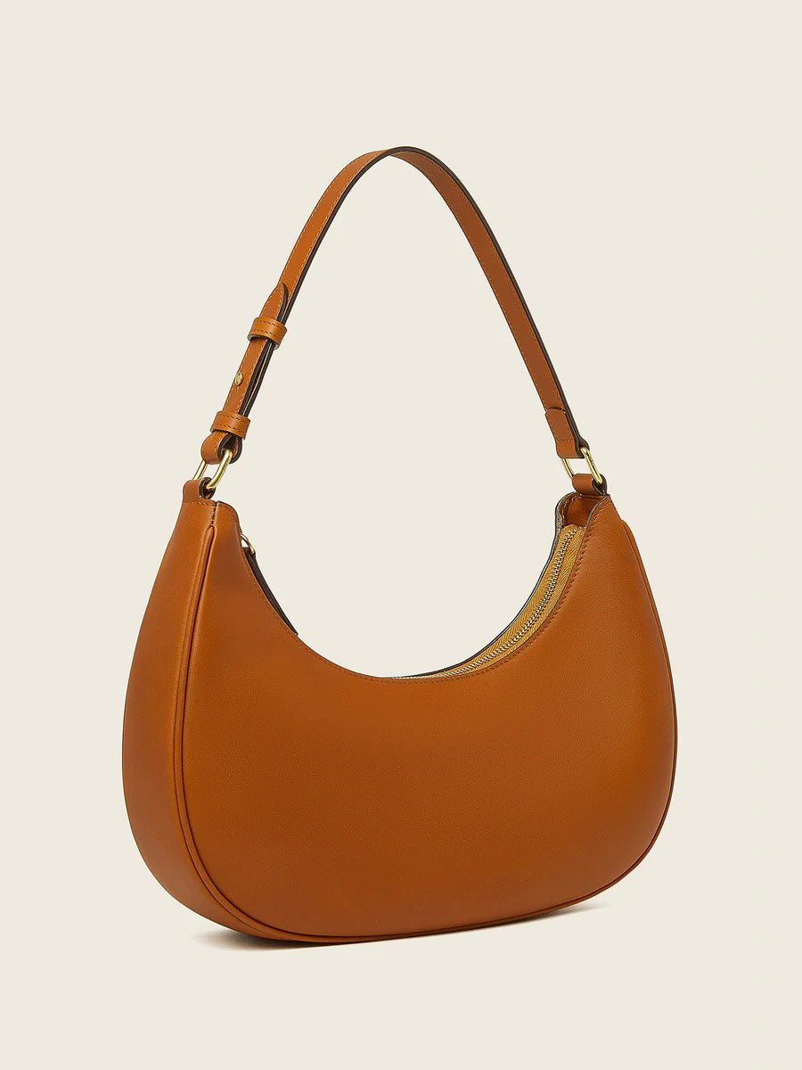 Elisa Crescent Bag In Leather