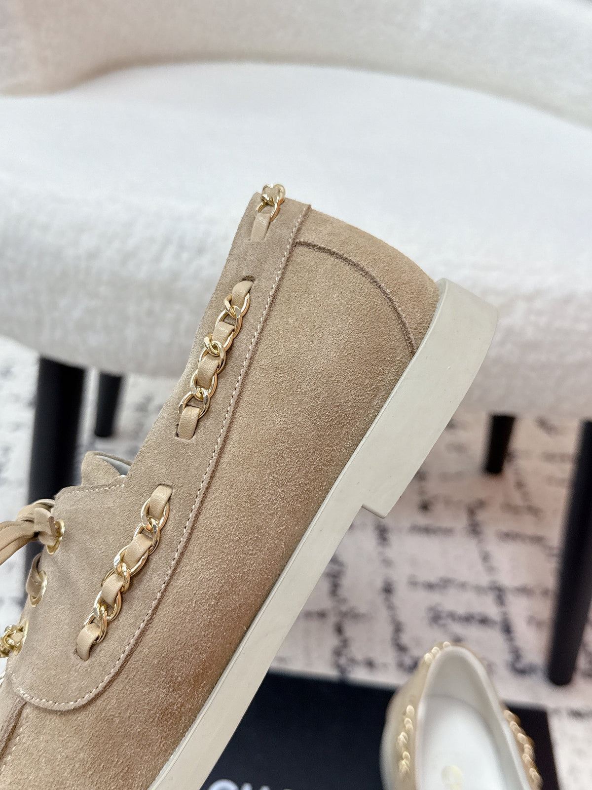 CC Cruise 25/26 Moccasins Warm Taupe White Suede