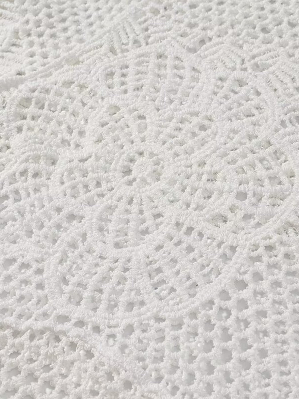 Crosa - Hollow Knitted Round Neck Long-sleeved Top
