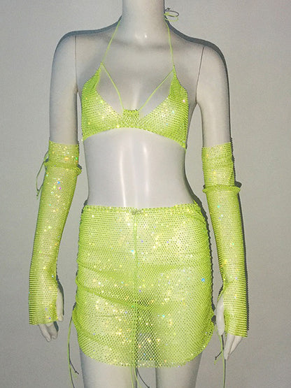 Peyton Rhinestone Three Piece Set