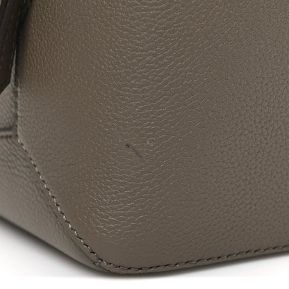 Soft Grained Small Puzzle Edge Bag Taupe