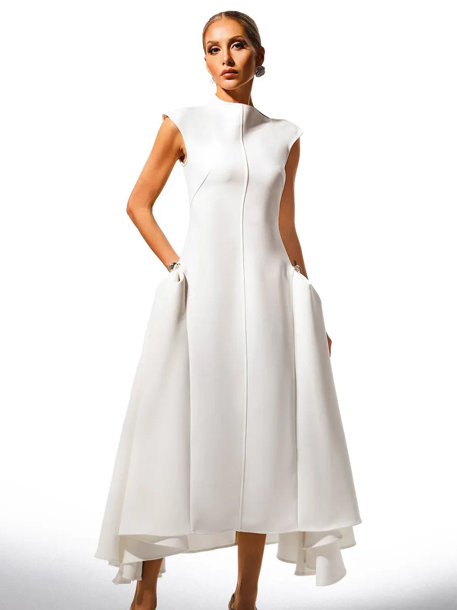 Evelina Choker Sleeveless Maxi Dress