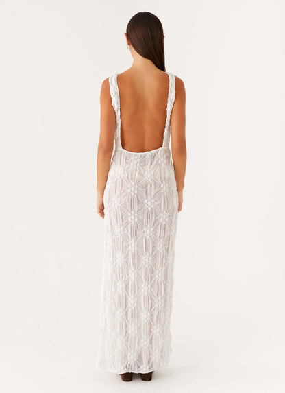 Briar Backless Maxi Dress - Ivory