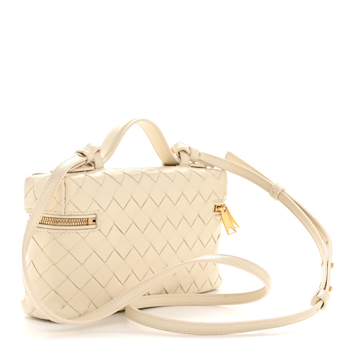 Calfskin Intrecciato Bang Bang Vanity Case Sea Salt