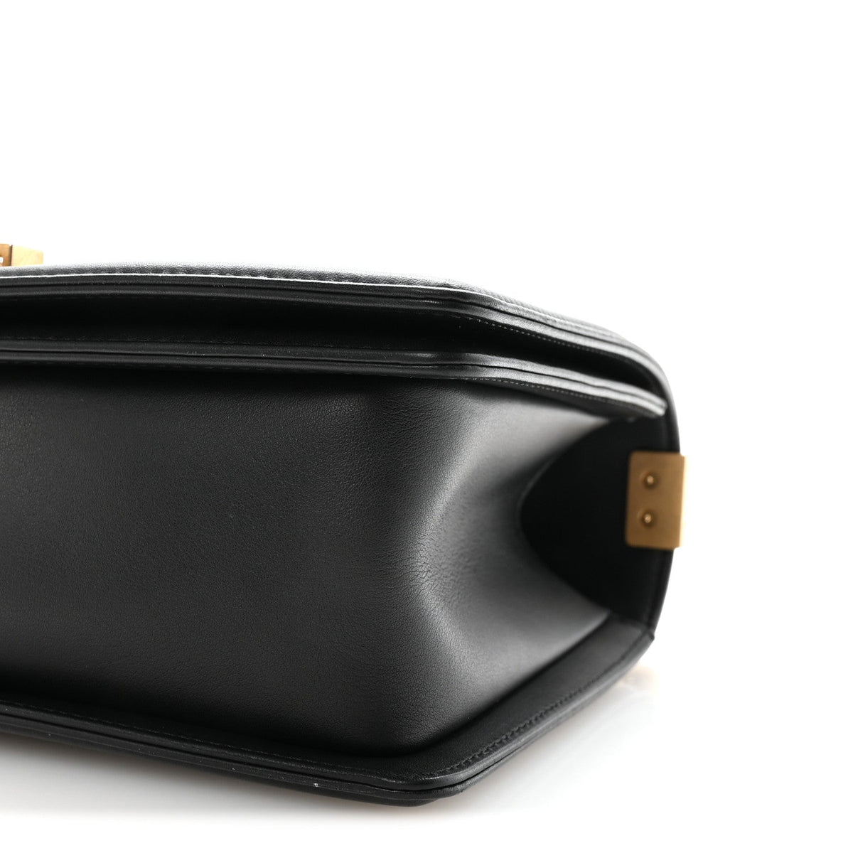 Calfskin Quilted Medium Boy Flap Black