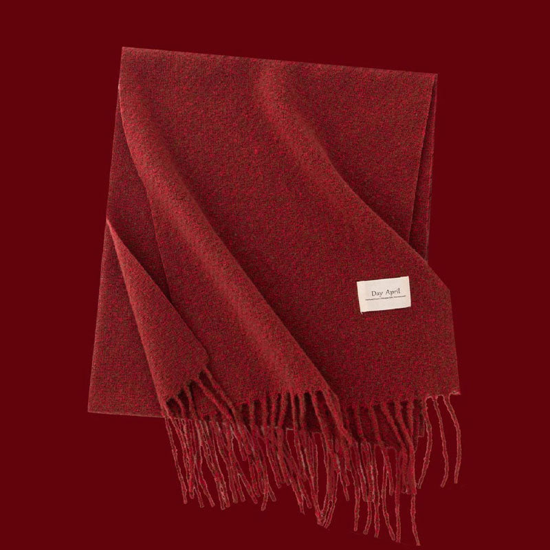 Christamas Theme Plaid Soft Warm Winter Scarf