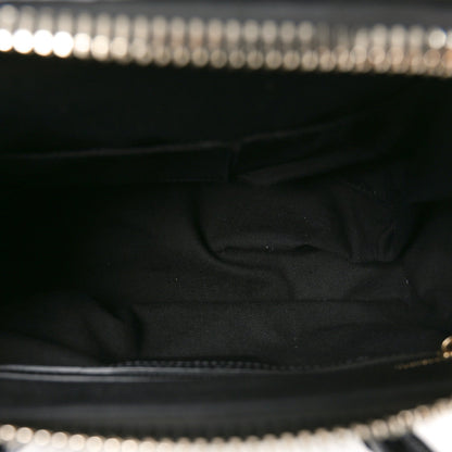 Calfskin Crocodile Embossed Small Antigona Black
