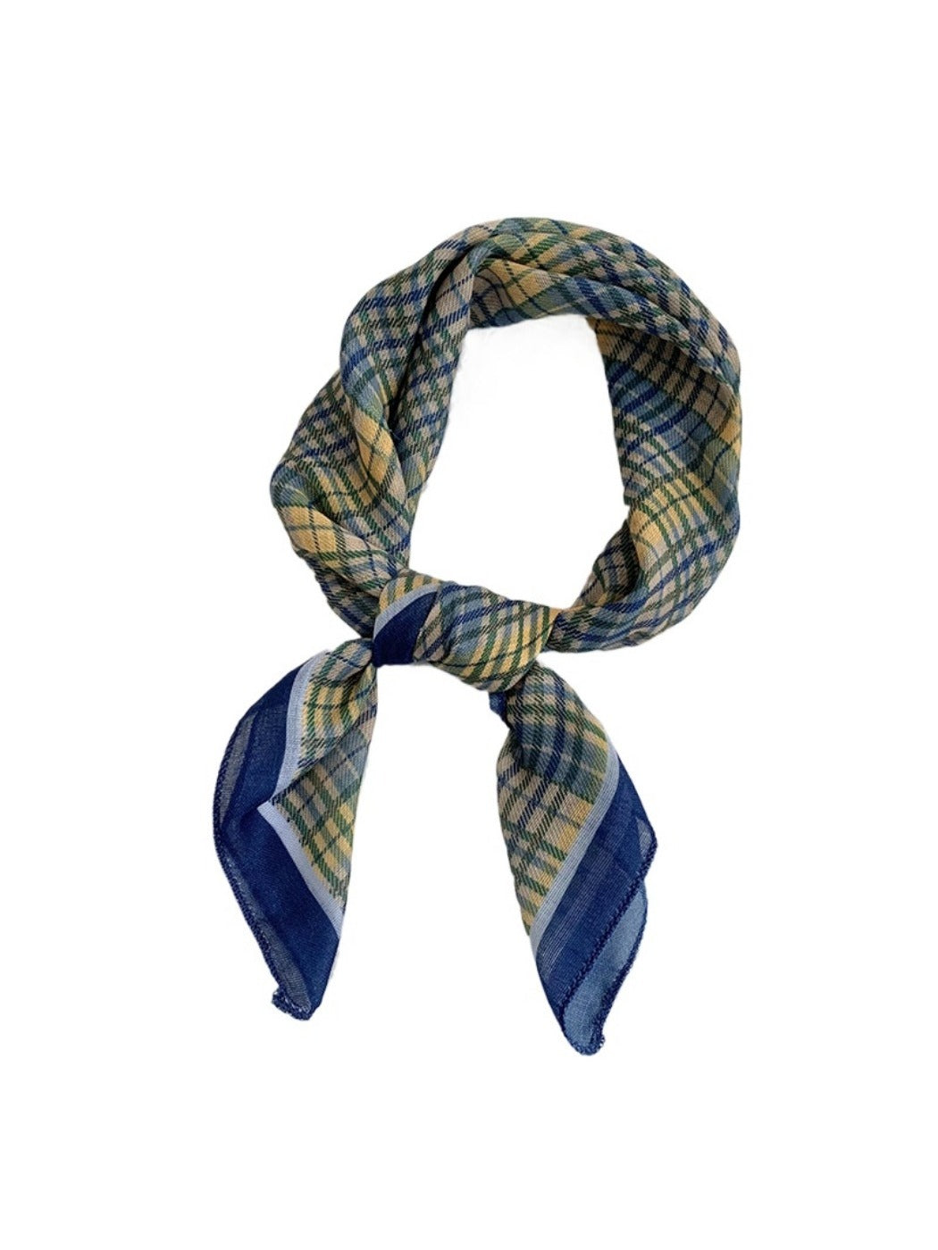 Haila - 20" Vintage Classic Stripe Print Square Headscarf