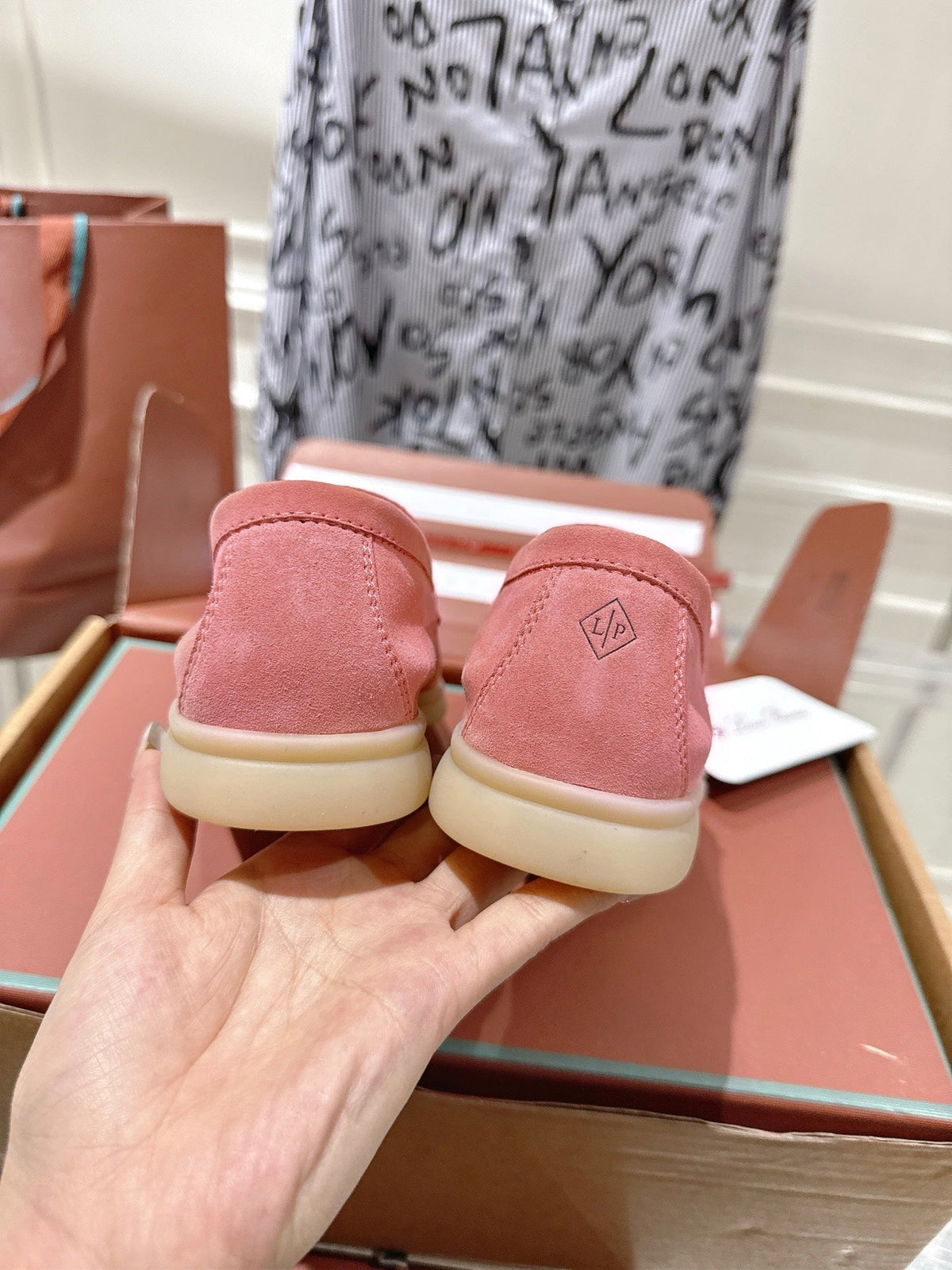 LP Summer Charms Walk Loafers Pink Suede 565847