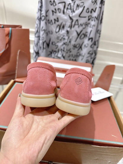 LP Summer Charms Walk Loafers Pink Suede 565847