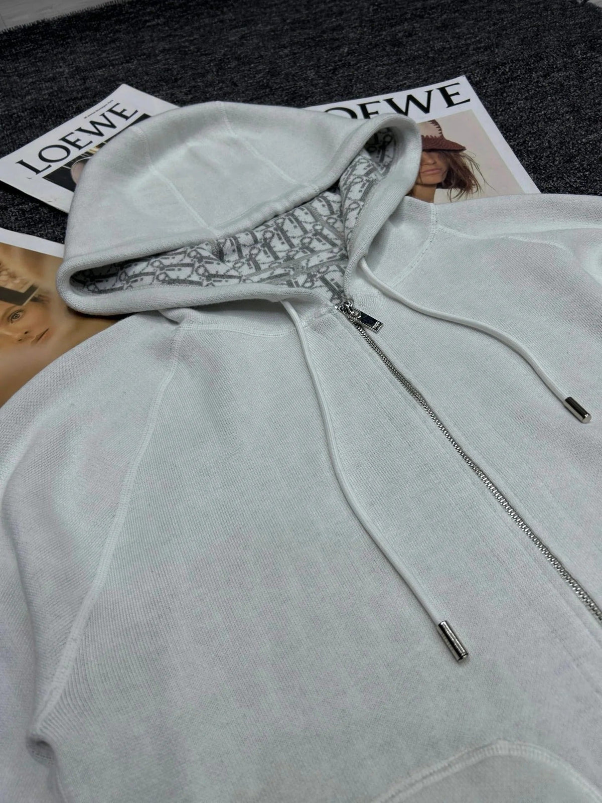 DIOR 25S HOODED KNIT JACKET STYLE 370