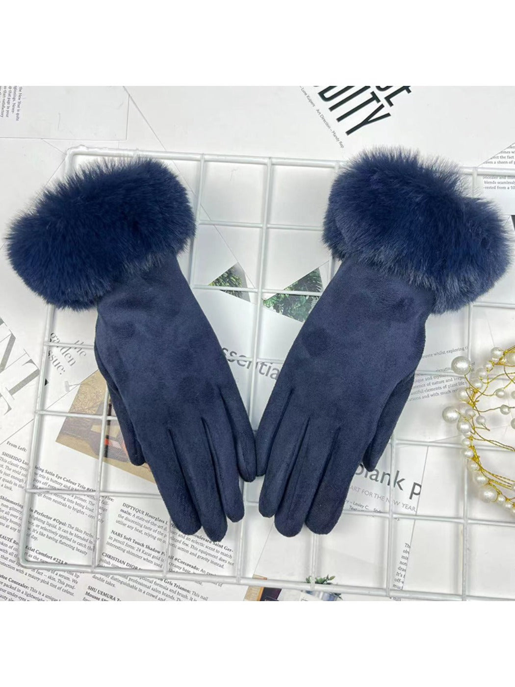 Gloving - Women's Fur-Cuff Winter Gloves