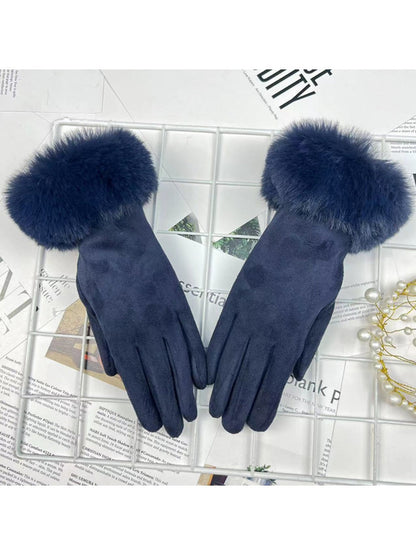 Gloving - Women's Fur-Cuff Winter Gloves