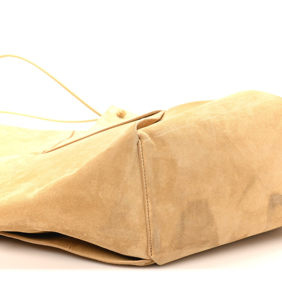 Suede Maxi Intrecciato Tote Cane Sugar Tapioca