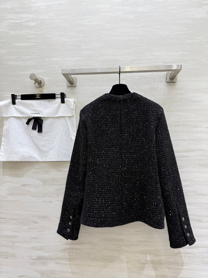 CC 26s Jacket Black Sparkling Sequined Tweed 352318