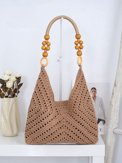 Eliana Openwork Cotton Rope Woven Bag