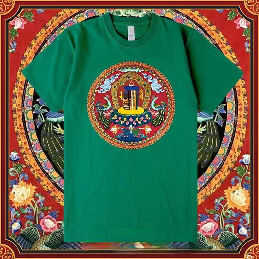 Ten Free Charms Wheel Short Sleeved Men'S/Women'S New Sportswear, Half Sleeved High-End Pure Cotton Couple T-Shirt