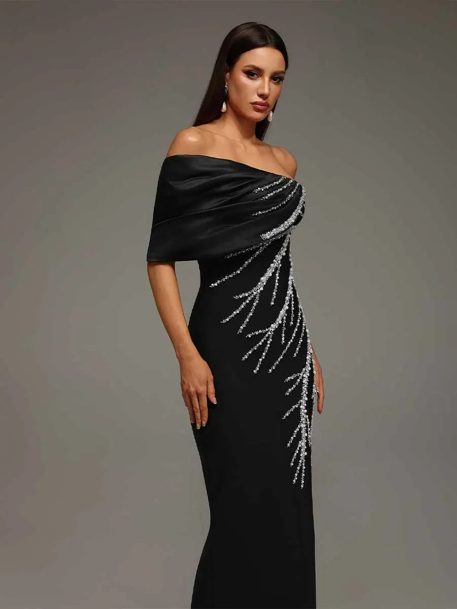 Valeria Diamond Bandage Maxi Dress