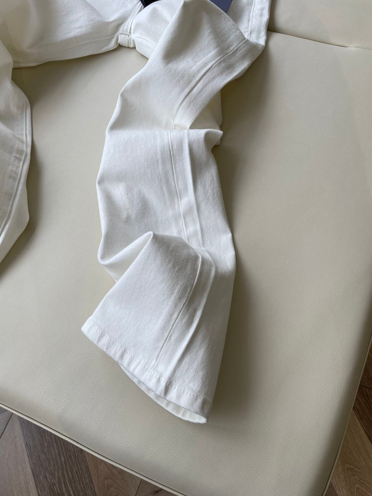 Prada Straight Jeans White Cotton