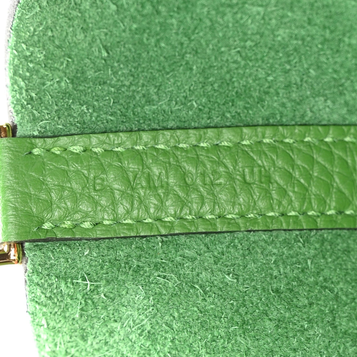 Taurillon Clemence Picotin Lock 22 MM Vert Yucca
