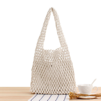 Crochet Market Bag Carry Shoulder Bag