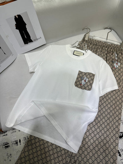 Gucci 2025 Pattern Set White Brown Polyester Fiber