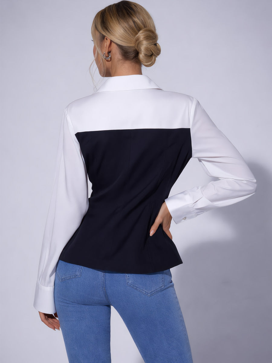 Ayla Sequined Long-Sleeve Shirt