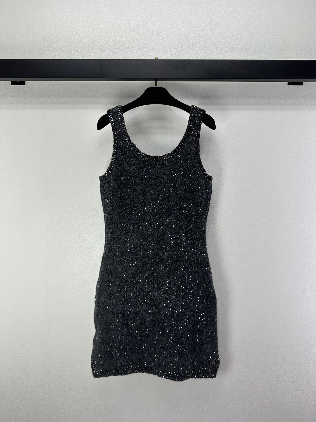 CC 26C Vest Dress Dark Grey Sequin Tweed 349039