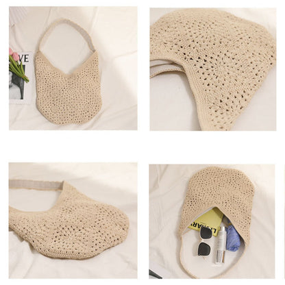 Cosbai - Boho Crochet Tote Bag - Large &amp; Classic
