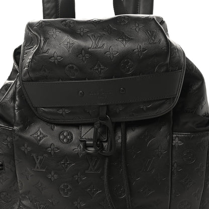 Calfskin Monogram Shadow Discovery Backpack Black