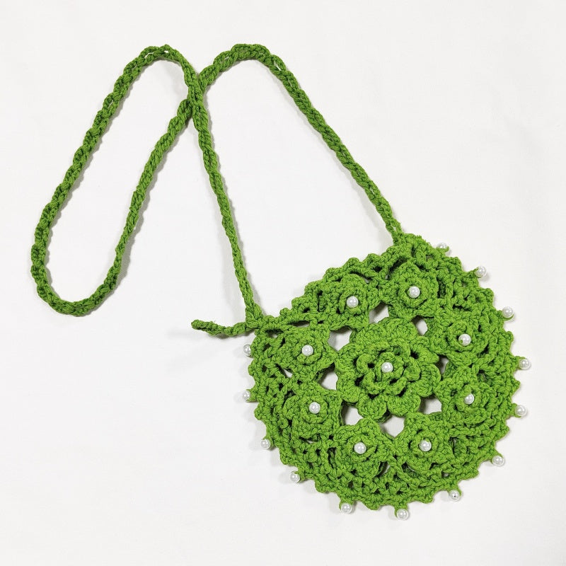 Crochet Granny Square Bag Hand Hook Hollow Bag