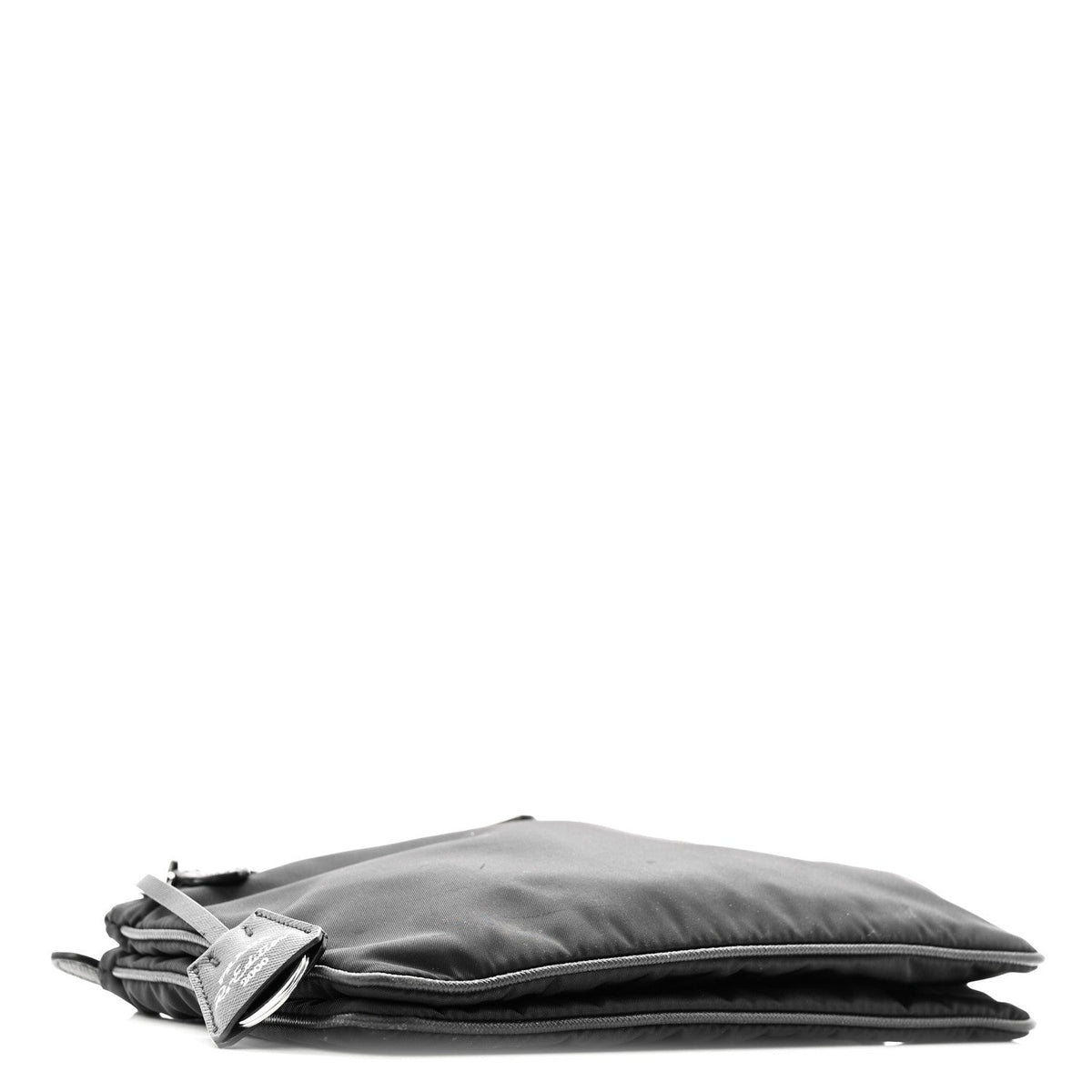 Re-Nylon Saffiano Re-Edition 2000 Double Zip Crossbody Bag Black
