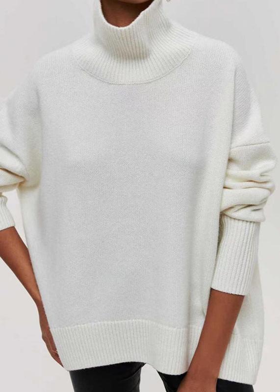 Cozy Chic Wool Turtleneck Pullover Sweater