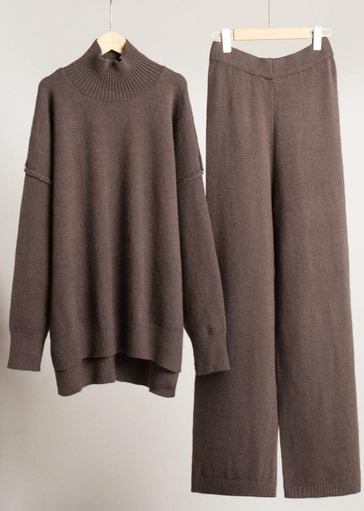 Oversized Knit Sweater and Pants Set in Soft Knit