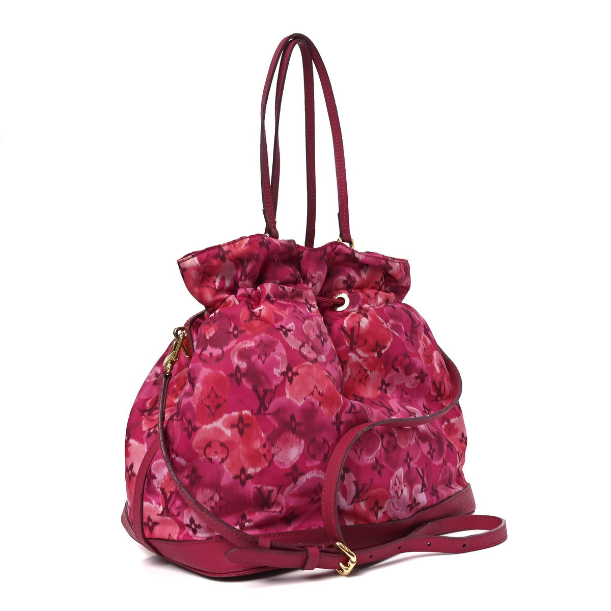 Nylon Monogram Ikat Noefull MM Rose Indien