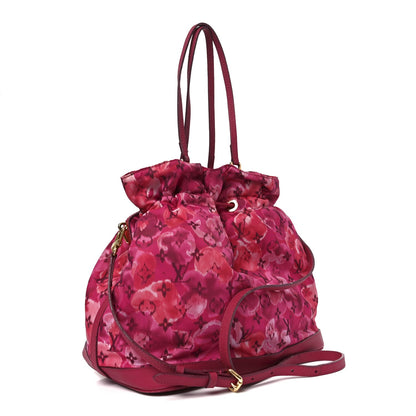 Nylon Monogram Ikat Noefull MM Rose Indien