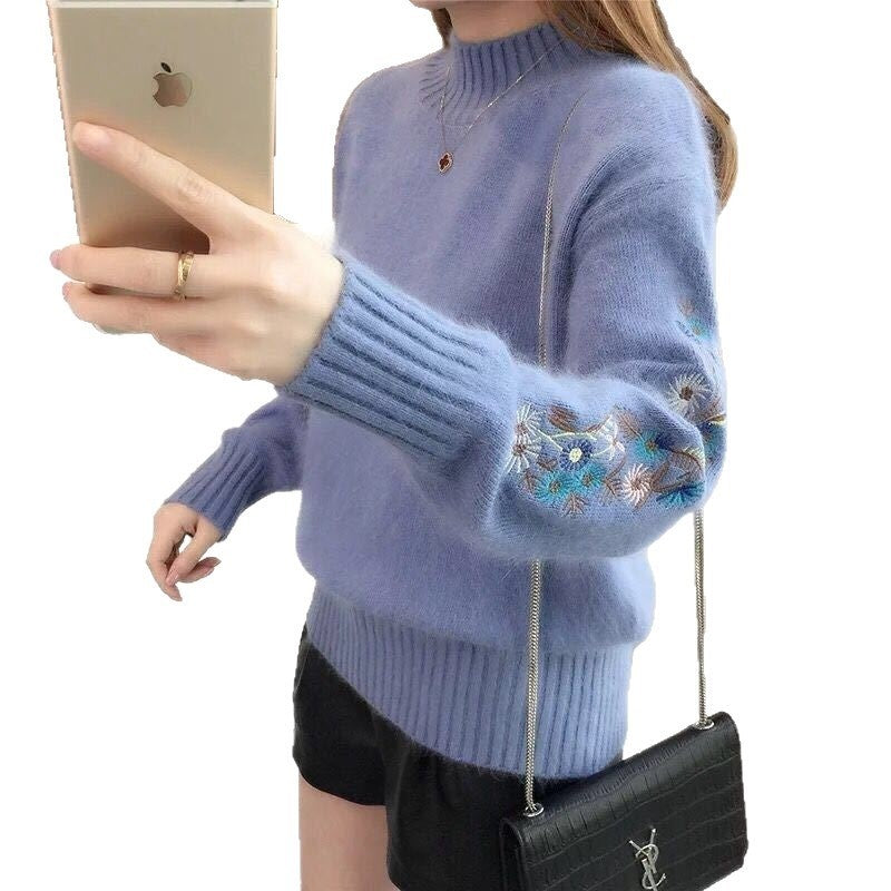 Women's Loose Batwing Sleeve Knit Sweater
