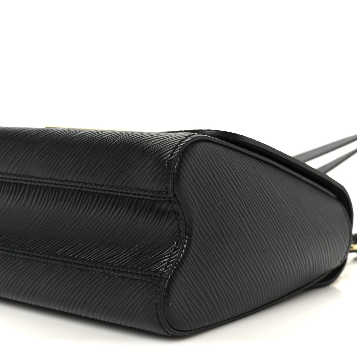 Epi Twist Braided Strap Shoulder Bag MM Black