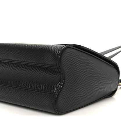 Epi Twist Braided Strap Shoulder Bag MM Black