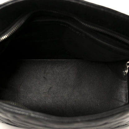Caviar Quilted Medallion Tote Black