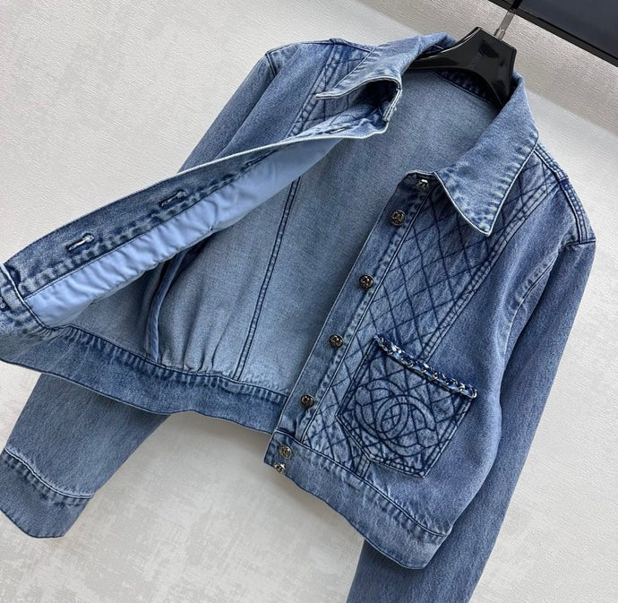 Chanel 2026 Denim Jacket Blue Cotton 356141