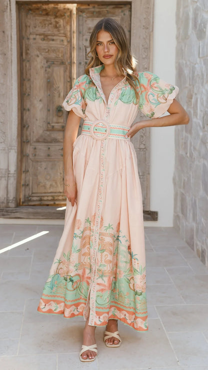 Natasha Maxi Dress - Aurora Print