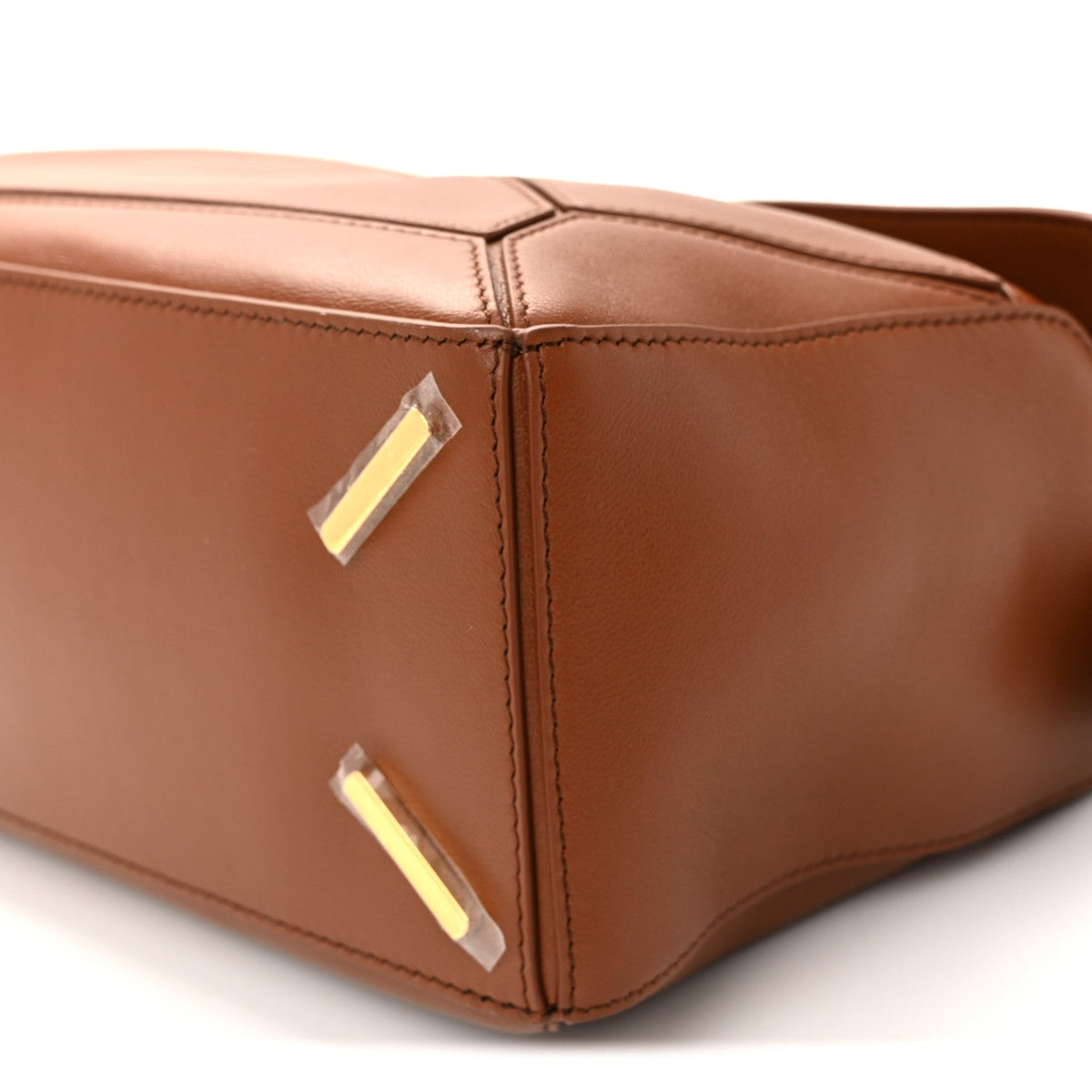 Nappa Lambskin Small Featherlight Puzzle Bag Pecan