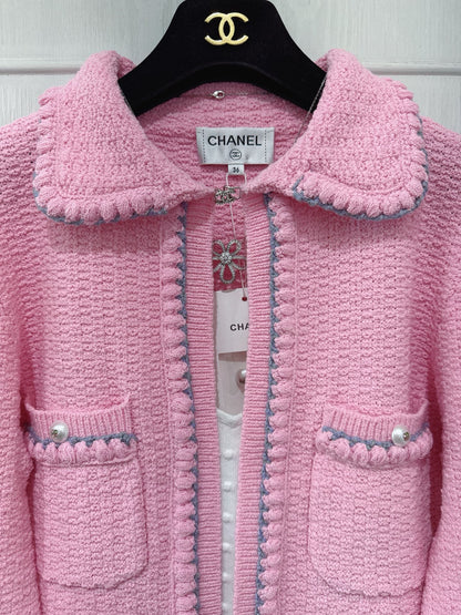 CC 25 Pink Cardigan Jacket Cotton Silk 226820