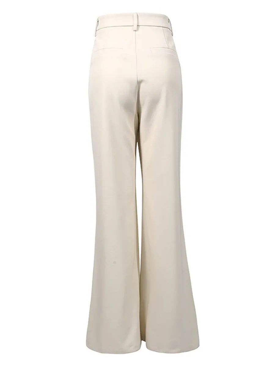 Rosalyn Metal Buckle Embellished Suit Two Piece Set