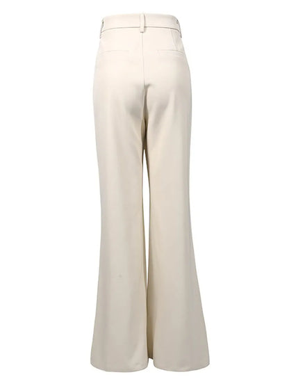 Rosalyn Metal Buckle Embellished Suit Two Piece Set