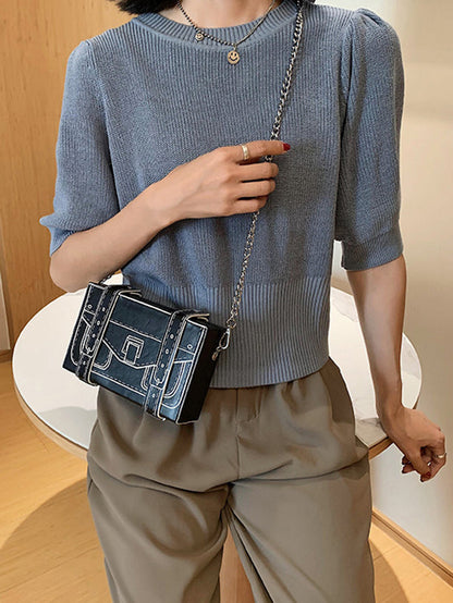 Original Stylish Cartoon Printed Contrast Color Bag