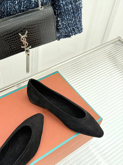 LP Primula Ballet Flat Black Suede 570689