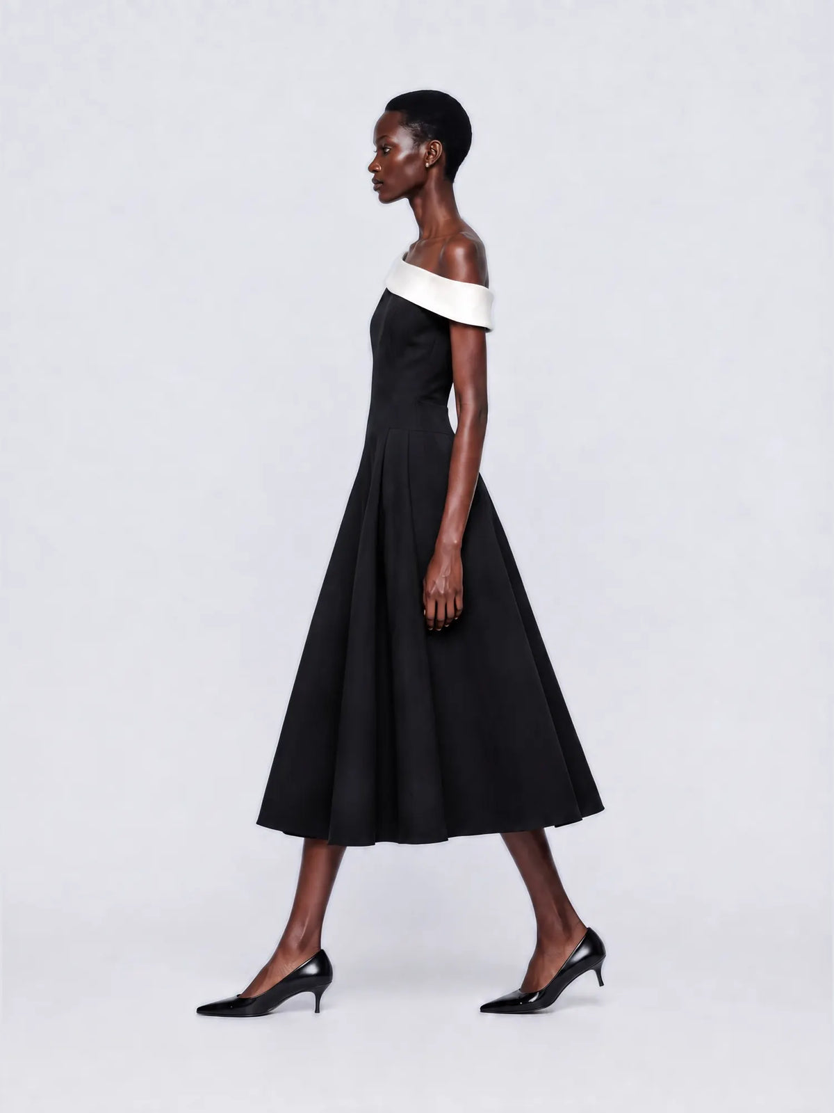 Celestia Color-Block One Shoulder Maxi Dress