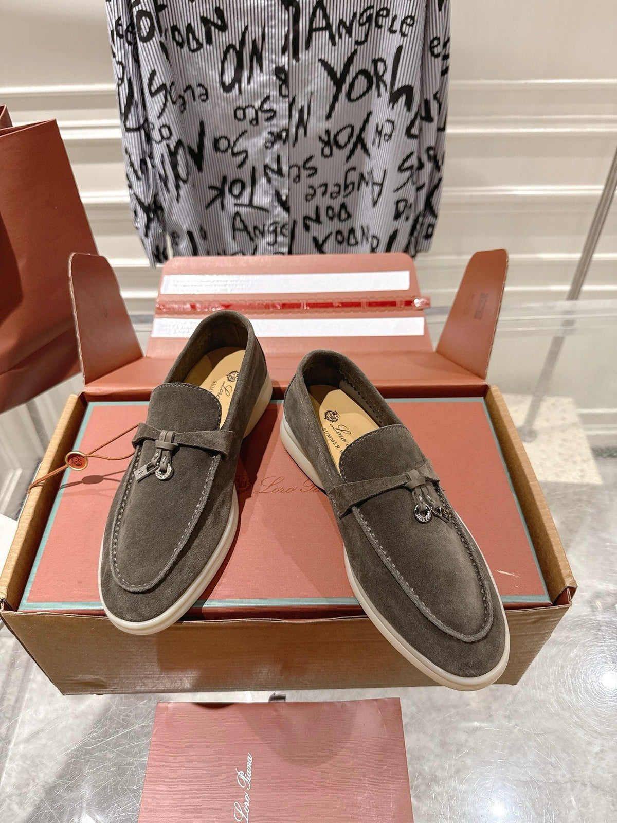 LP Summer Charms Walk Loafers Coffee Suede 565863